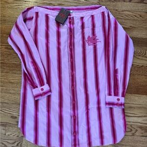 Etro Vibrant Pinks Striped Shirt